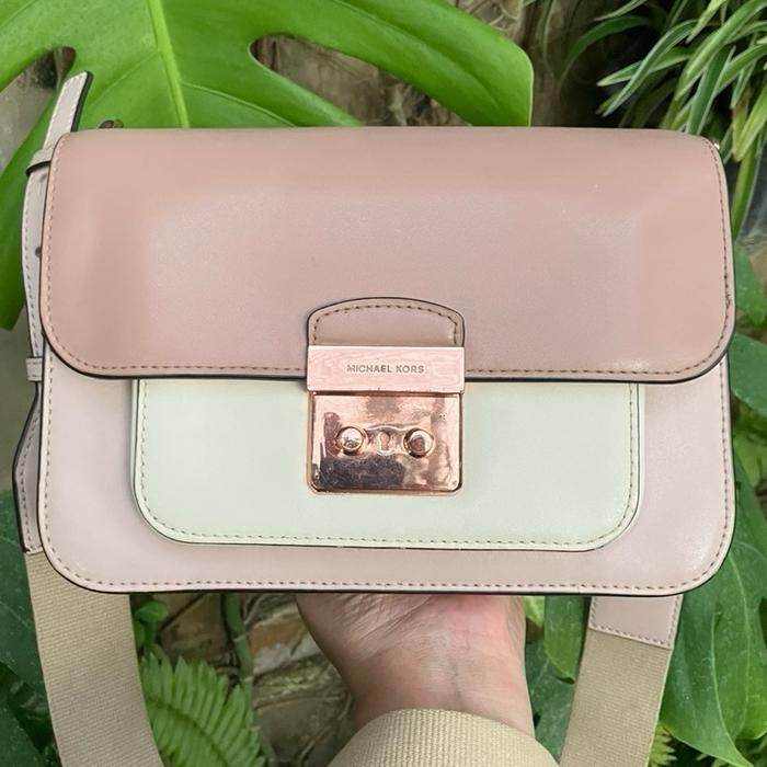 MK Sloan Colorblock 3-Tones in Rose Gold Hardware Small Daily Raya Occassion