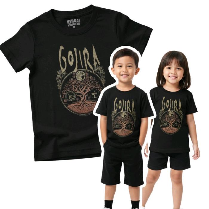 Kaos Anak Band gojira usia 1 sampai 12 tahun