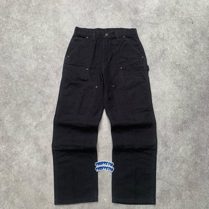 Carhartt B136 Black Double knee canvas duck loose fit