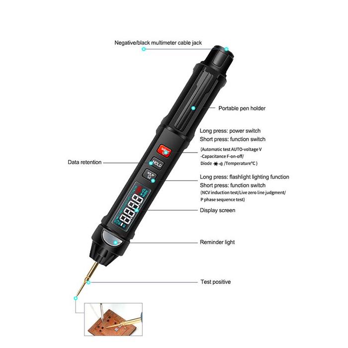 RELIFE DT-01 Smart Pen Type Multi-Function Mini Multimeter