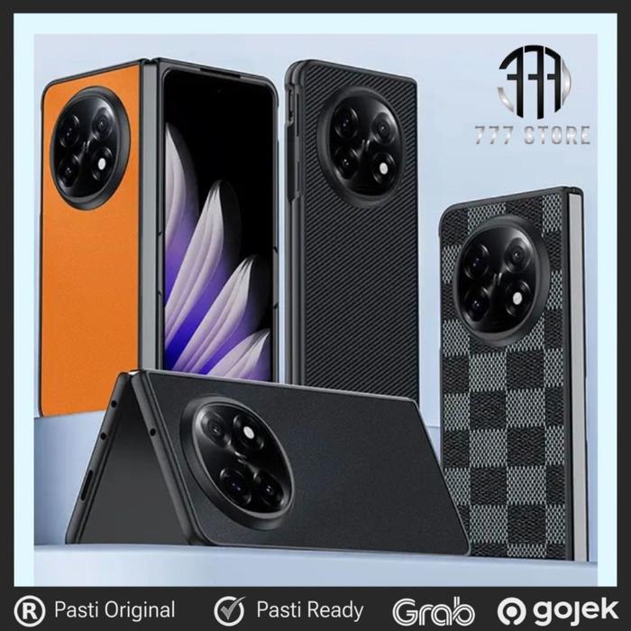Case Oppo Find N5 / N3 Fold Motif Kulit Textured Premium Hard Pc Leather Soft Bumper Cover