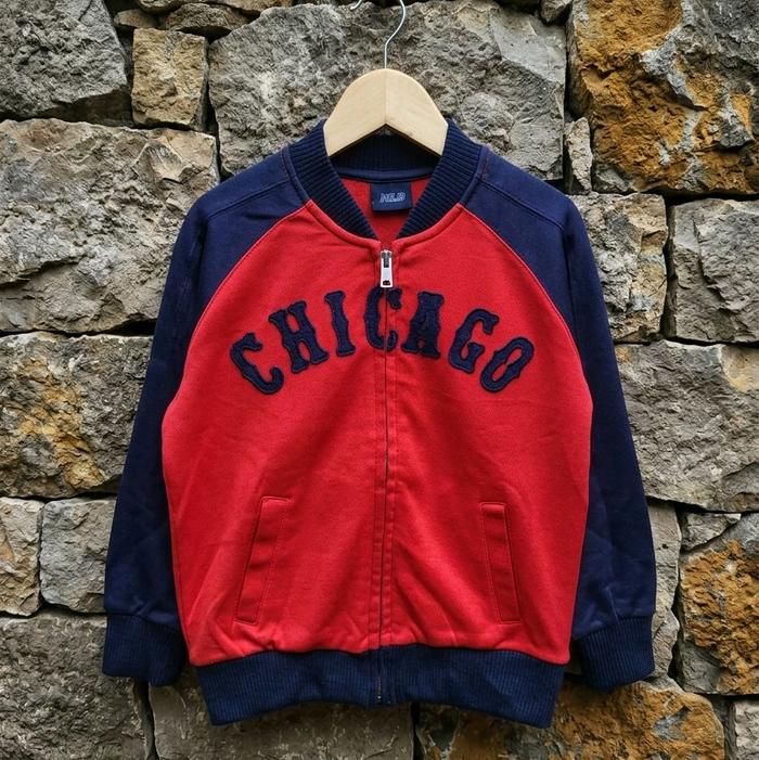 Jaket Tracktop MLB Chicago White Sox kids size tag 110(5-6 tahun)
