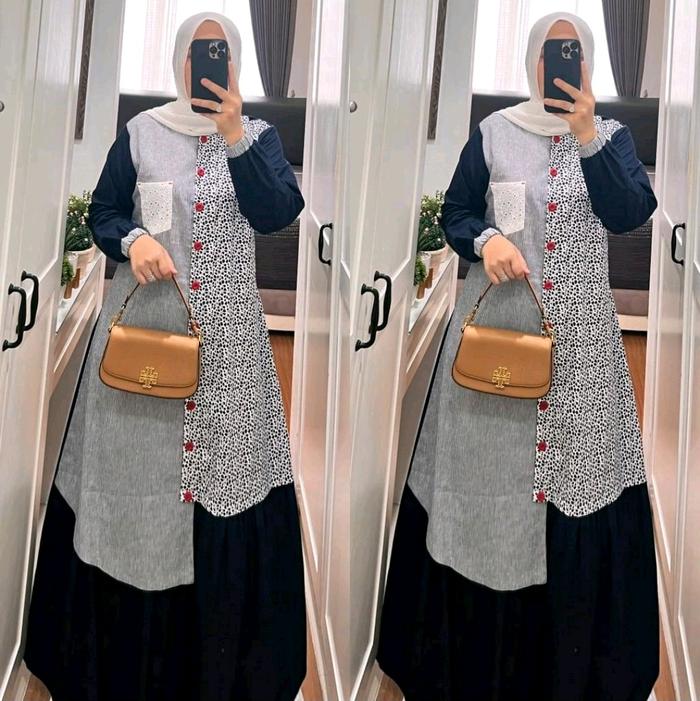 Semut Gamis Only Polos Hitam Cokelat