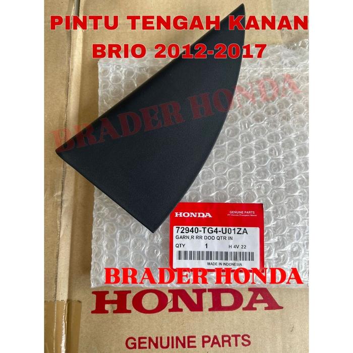 Tutup Cover Garnish Pintu Dalam Belakang Brio 2012 2013 2014 2015 2016 2017 Honda 72940-TG4-U01ZA 72