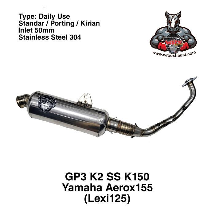 Knalpot Wrx Gp3 Ss K150 Aerox155
