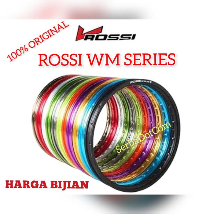 VELG ROSSI ROSSY WM 120 140 160 185 215 250 RING 17 BLACK SILVER BLUE RED GOLD PURPLE UNGU DOF DOFF