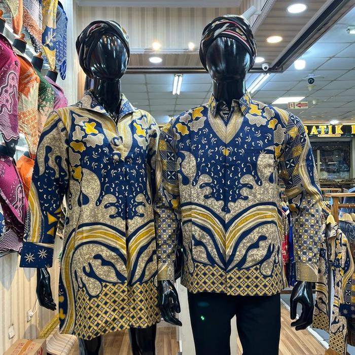 Baju Batik Kemeja Tunik Bahan Katun Prima Premium Model Tunik Dan Kemeja Jaitan Semi Jas Seragam Cou