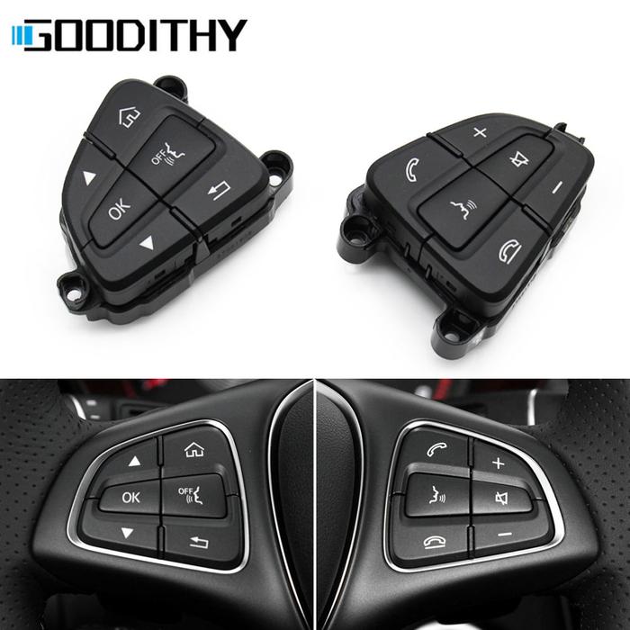 W205 W253 Car Multi-function Steering Wheel Control Switch Push