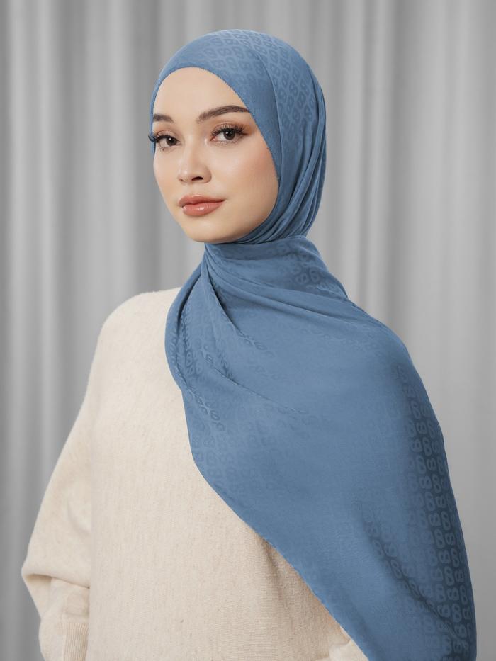 Buttonscarves - Tapis Satin Jacquard Shawl