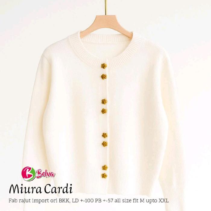 Miura cardi, cardigan rajut import bkk,cardigan import,cardigan vintage ,cardigan lembut Knitwear Sw