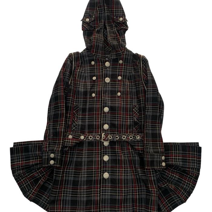 Algonguins bondage gothic punk skirted hoodie jacket convertible