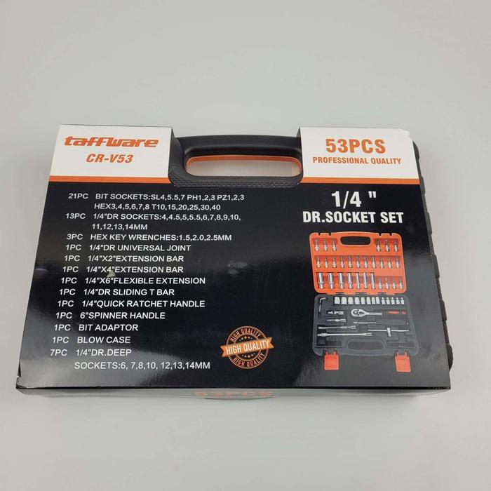 [53PCS] Kunci Shock Set Toolkit Taffware Original Tool Sok Lengkap Soket Konci Shok Perkakas Bengkel