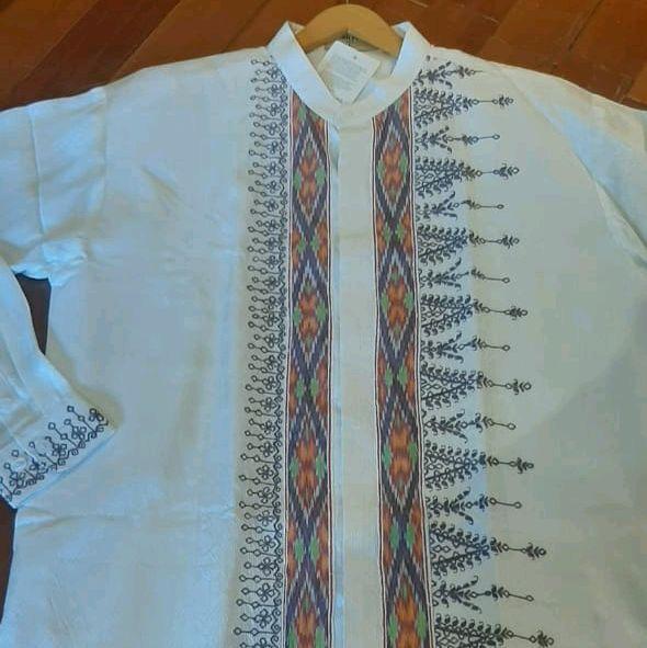 Kemeja Koko Viscos Bordir by Dian Pelangi ORIGINAL Baju Atasan Hem Gamis Casual Formal Ibadah Sholat