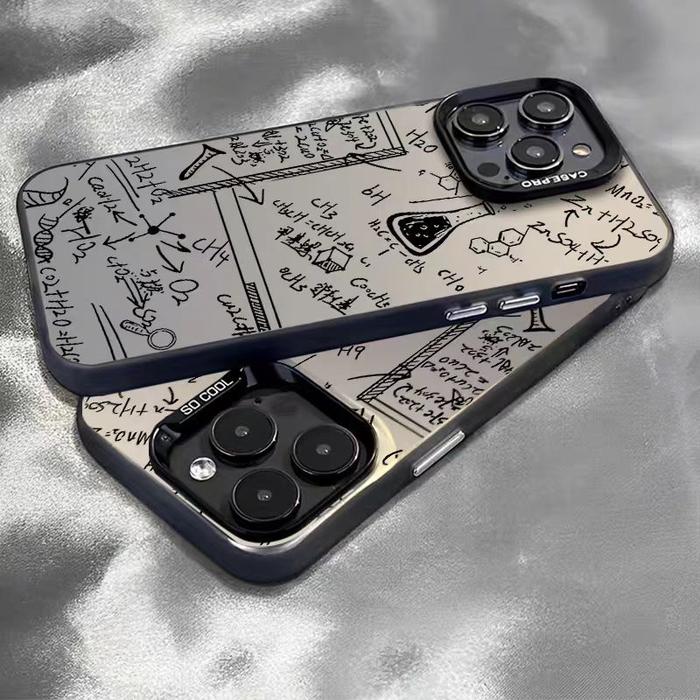 Casing Keras Kalkulus Akrilik Fisika Case hp iPhone 7 PRO MAX XS XR 6 11 12 13 14 15 PLUS