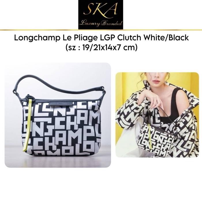 Longchamp Le Pliage LGP Clutch White/Black