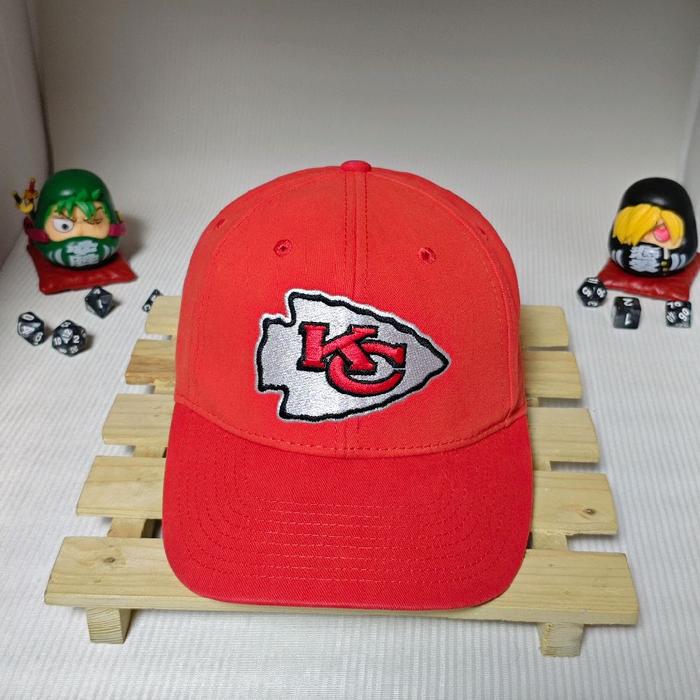 Topi NFL Kansas City Chiefs Merah | NFL Team Apparel | Adjustable | Original