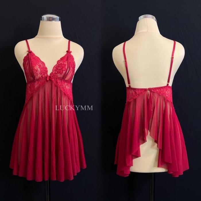 Crystal Lingerie Sexy Transparan Baju Tidur Sexy Lingerie Wanita / Sexy Lingerie Baju Haram Wanita 4