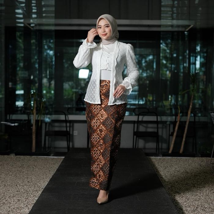 ROK BATIK WANITA MOTIF SIDOMUKTI SOGAN Bawahan Rok Span Batik Wanita Modern Bahan Katun Prima premiu
