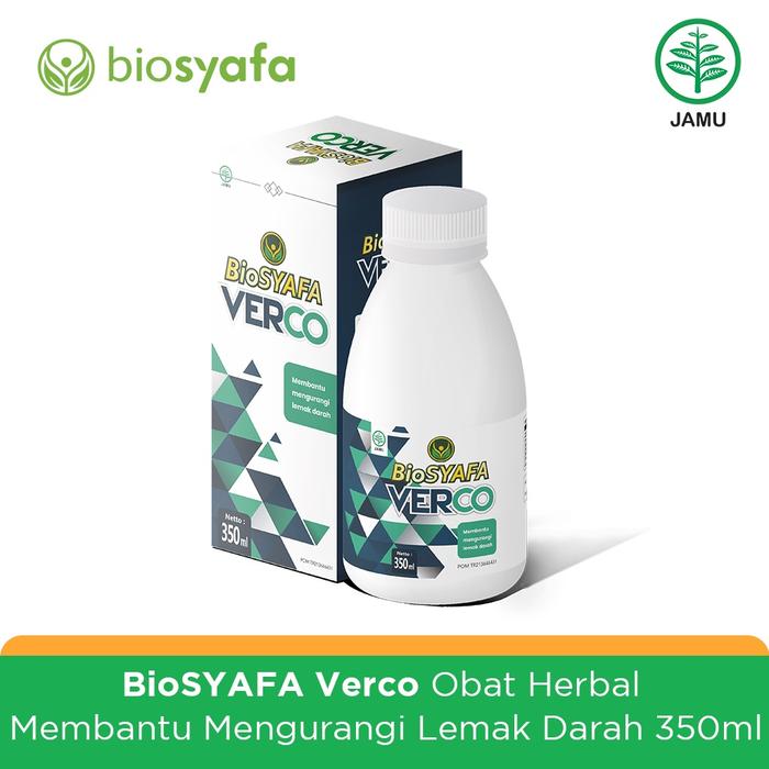BIOSYAFA VERCO OBAT HERBAL MEMBANTU MENGURANGI LEMAK DARAH