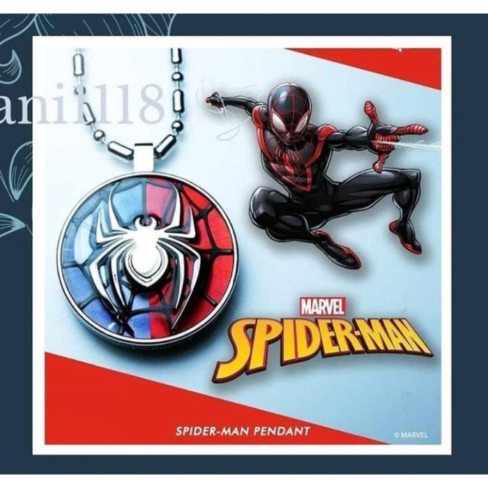 Kalung Quantum Marvel Spiderman lengkap box+card