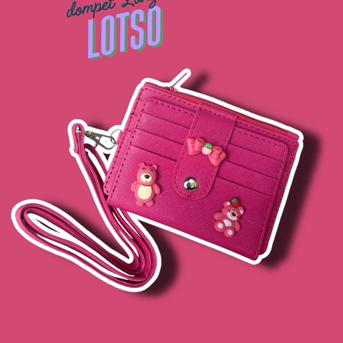 Dompet Lotso Lanyard Tali/Dompet Tali/Dompet Kartu Mini