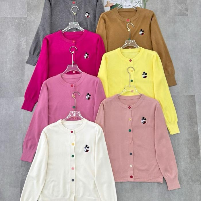 [TERLARISSS] Vivorie Premium AT 2875 cardigan bordir karakter PREMIUM