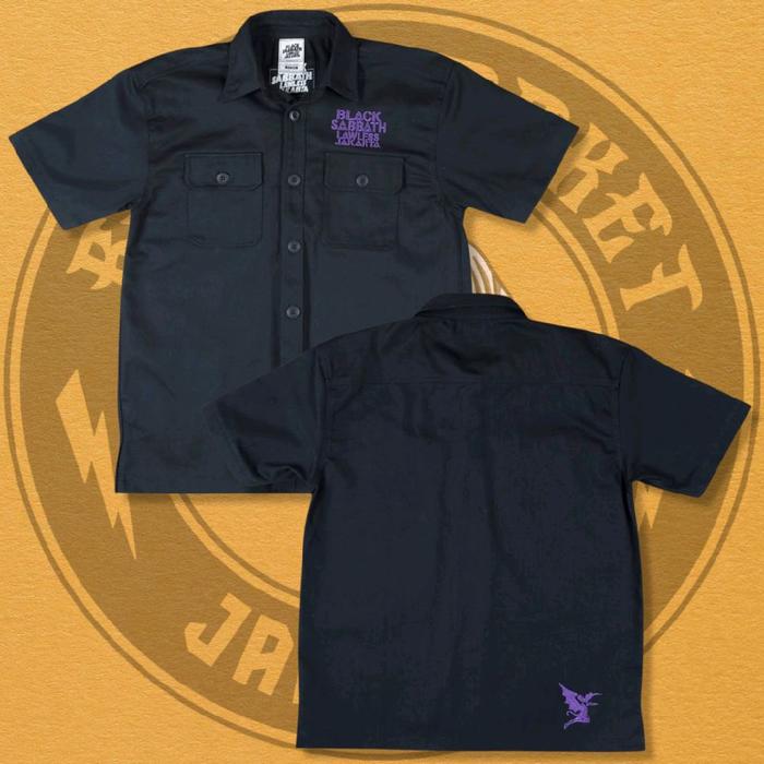 Lawless Jakarta X Black Sabbath - Never Say Die Logo Type  Workshirt Original