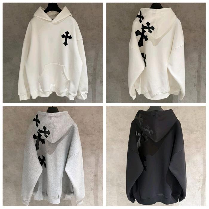 Hoodie Chrome Heart5 Backside Logo Unisex