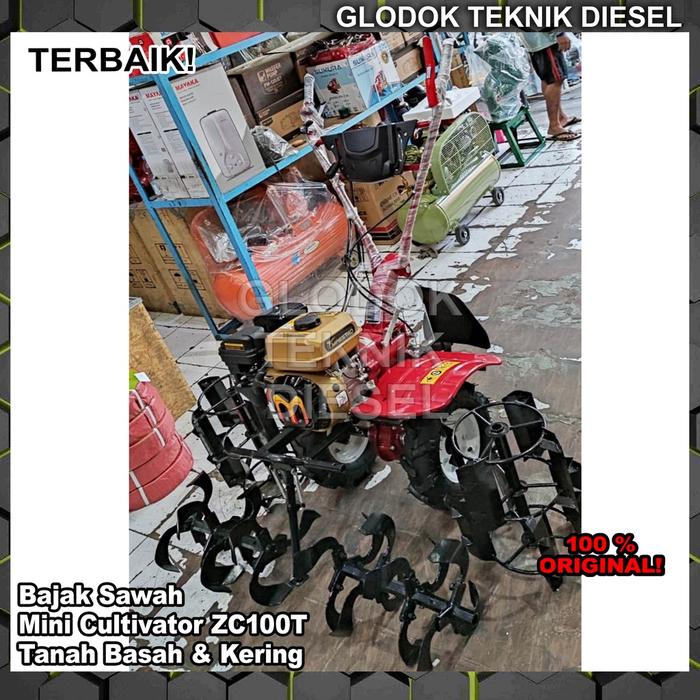 Maestro Mesin Traktor Mini Tiller Cultivator ZC100T Bajak Tanah Sawah Basah & Kering ORIGINAL TERBAI