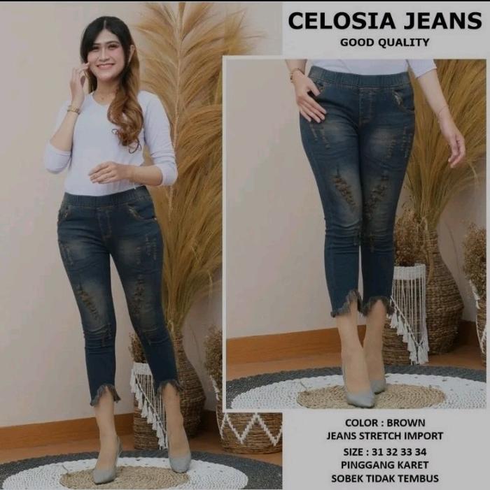 CELOSIA JEANS PINGGANG KARET