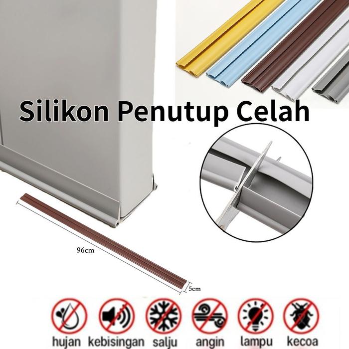 Silikon Penutup Celah Bawah Pintu Penghalang Kecoa Serangga Penutup Udara Penghalang Kecoa/anti keco