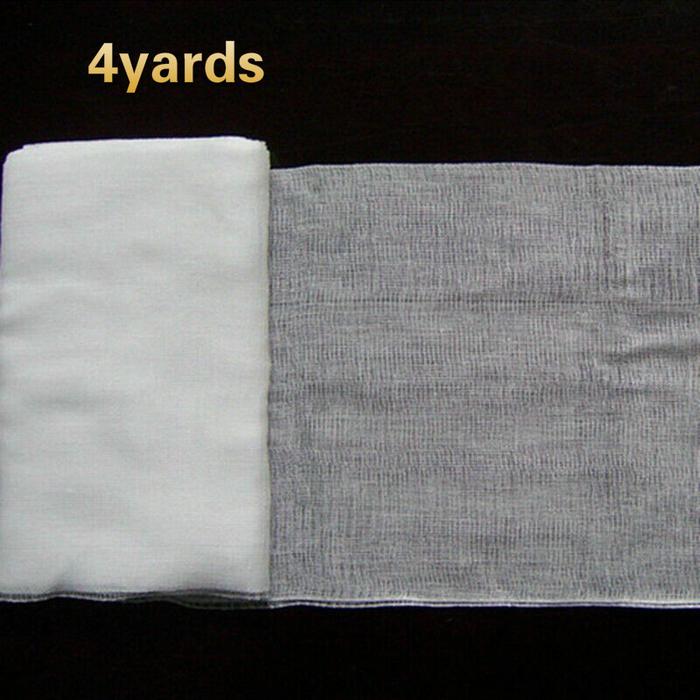 4Yard GAUZE CHEESE CLOTH CHEESECLOTH BUTTER MUSLIN WHITE CLOTH FABRIC