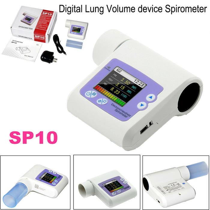 SP10 Handheld Spirometer Lung Volume device Spirometer Breathing