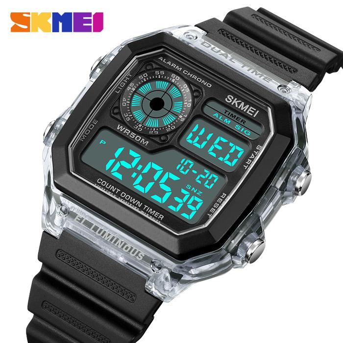 SKMEI Japan Digital Movement Countdown Sport Watches Mens