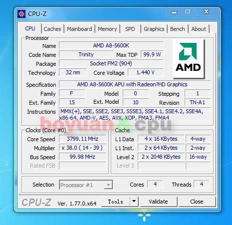 AMD A8 5600K 5600 3.6GHz Digunakan AD560KWOA44HJ Prosesor 100W HD