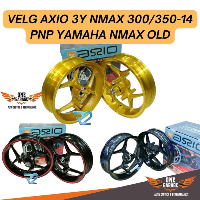 VELG AXIO PALANG 3Y NMAX LAMA/OLD 1SET UK 300/450-14 DEPAN DOUBLE DISK Accessories Disc