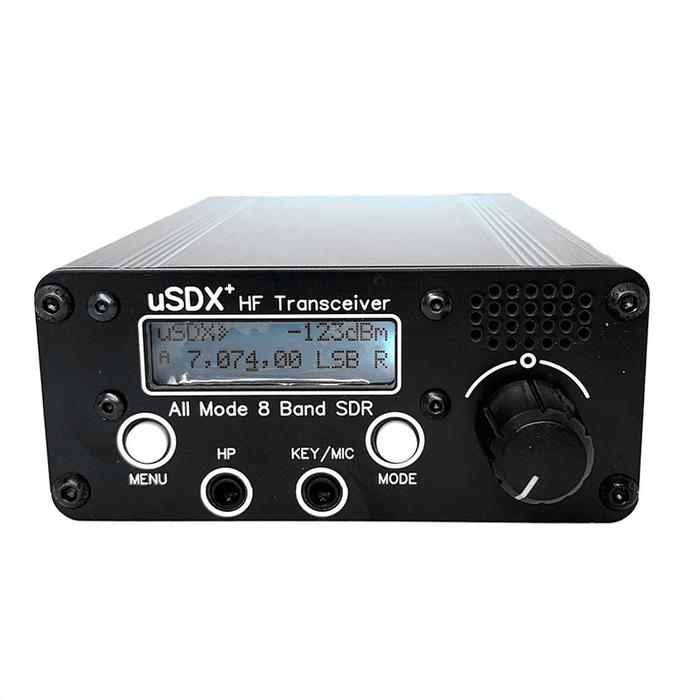 Super Deals 3-5W USDX+ SDR Transceiver All Mode 8 Band HF Ham Radio QRP CW Transceiver 80M/60M/40M/3