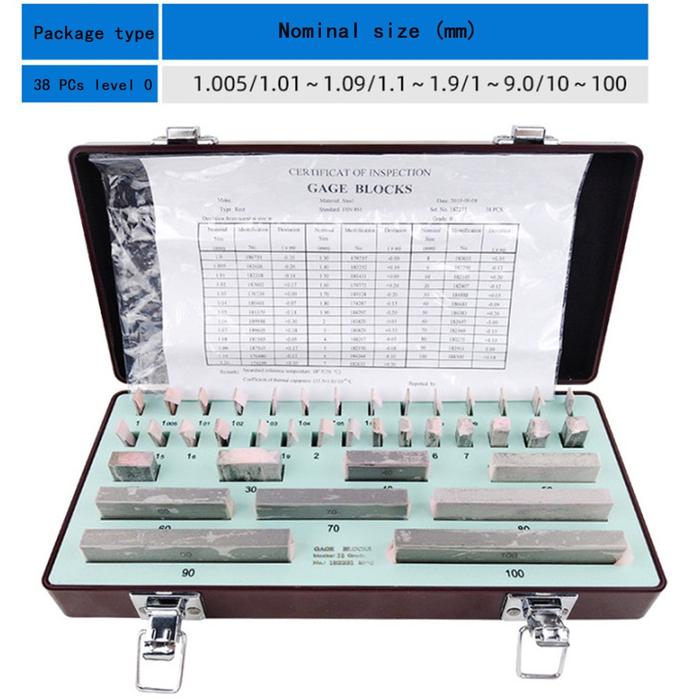 1.005-30mm Block Gauge 32pc Level1 Caliper Block Precision Gauge