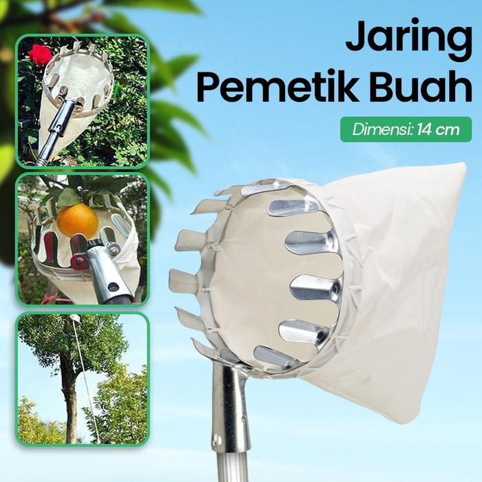 Cahayastore - Jaring Pemetik Buah | Fruit Picker Tool | Alat Panen Buah
