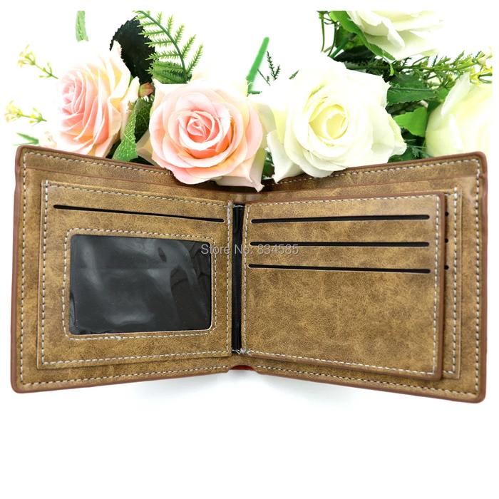 Jojo'S Bizarre Adventure Men Wallets Card Holders Short Bifold Money Bag Gift Purse