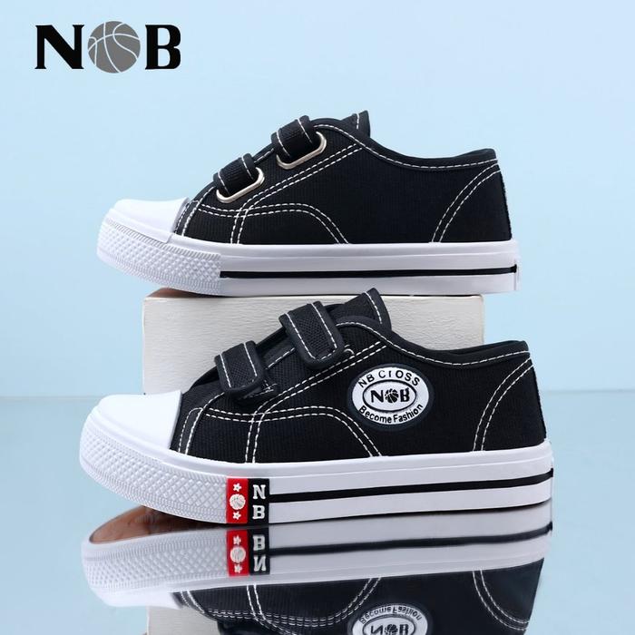 N BOLA B SHOES NB CROSS Sepatu Sekolah NB Anak TK Dan SD Model Perekat  SD SMP SMA Size29-38