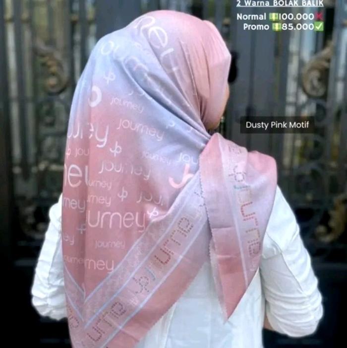 Hijab Segiempat Voal Gradasi Journey KW - Muslimah - Square