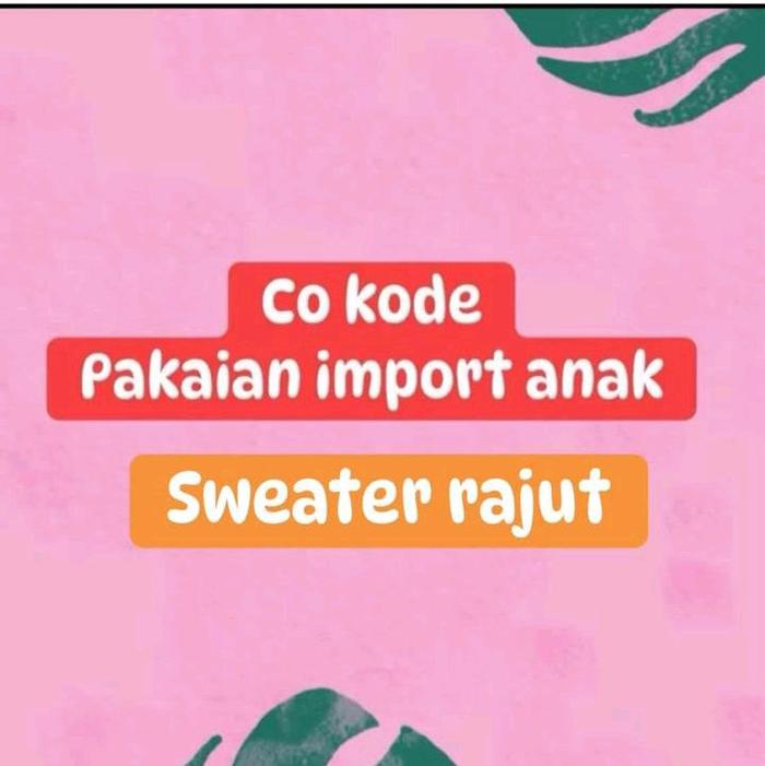 ( D&C ) SWEATER RAJUT !!! Live Gempar Promo barang bagus gercep  besttt !!! CO estalase sesuai yang 