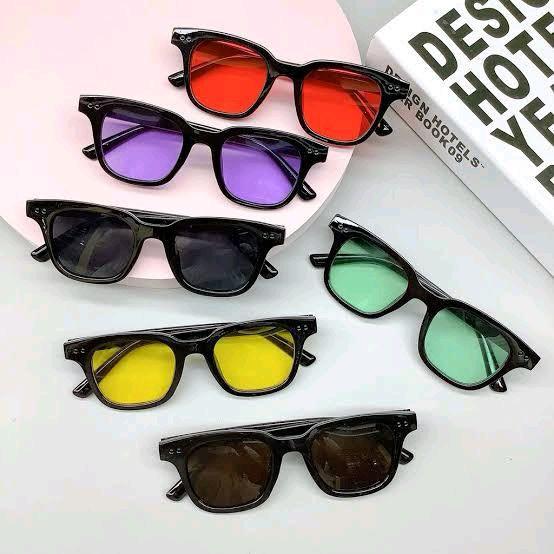 KACAMATA GM KOREA STYLE MINUS/CYL,PLUS,LENSA WARNA COSTUM SUKA SUKA Frame Hitam Kuning Merah Eyewear
