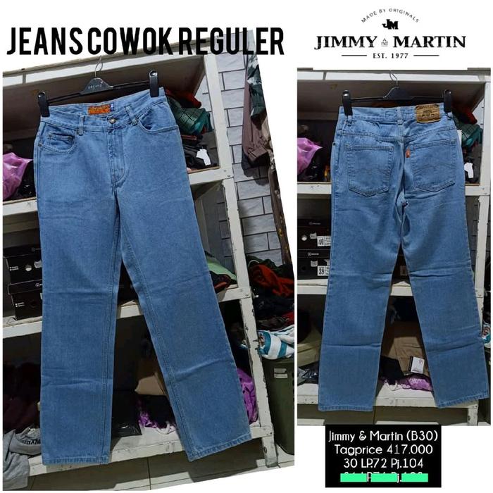 jeans pria reguler jimmy & martin