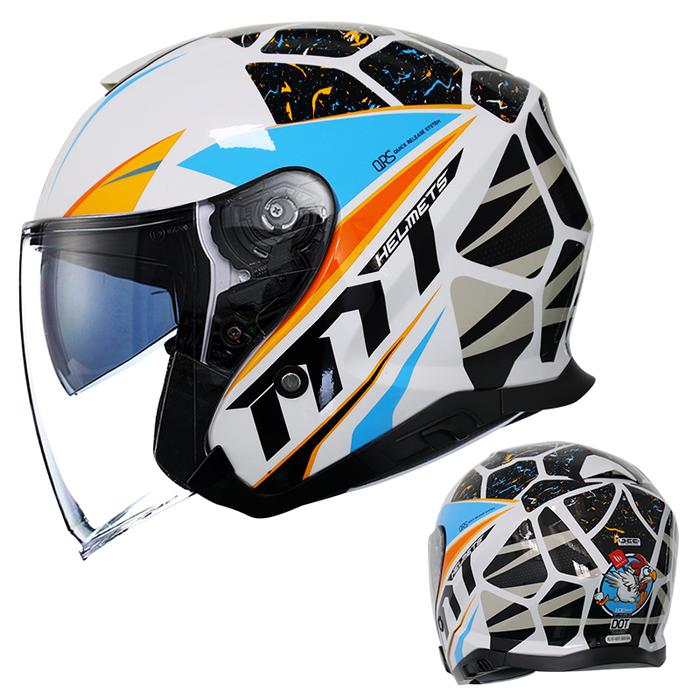 MT Motorbike 3/4 Open Face Helmets Thunder 3 JET Summer Motorcycle