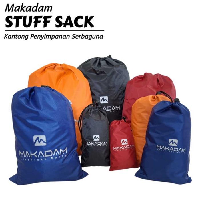 Makadam Stuff Sack Tas Serut Kantong Penyimpanan Travel Waterproof