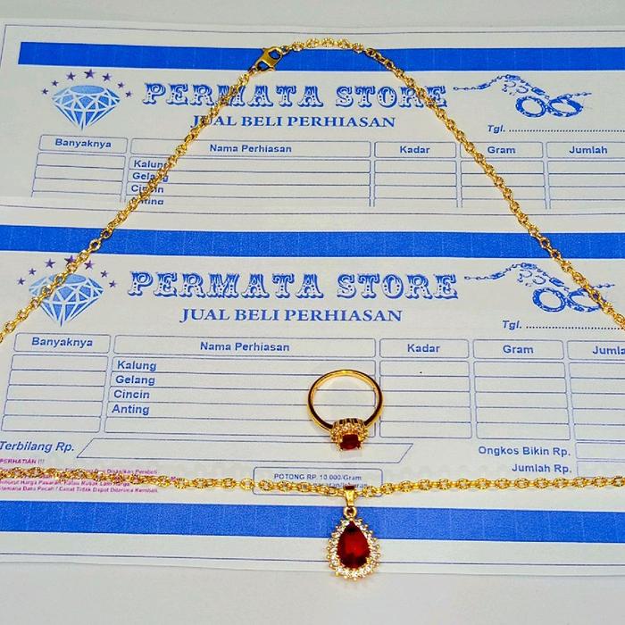 Kalung free cincin emas muda free surat dari toko