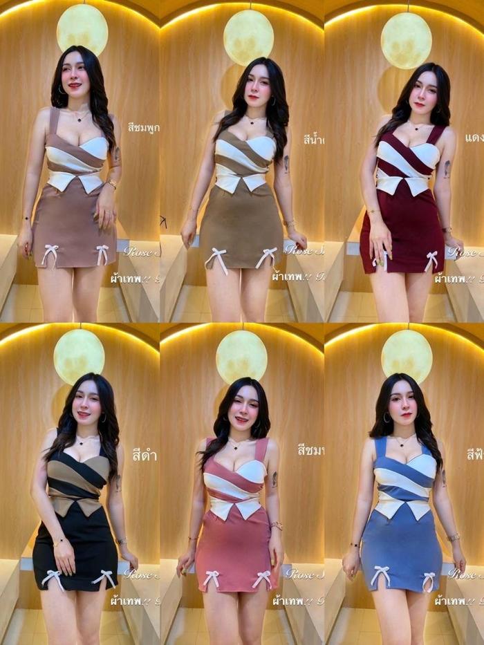 Jimiso - 558MW / Setelan wanita premium BKK / One set wanita mini croptop scuba strech / one set sex