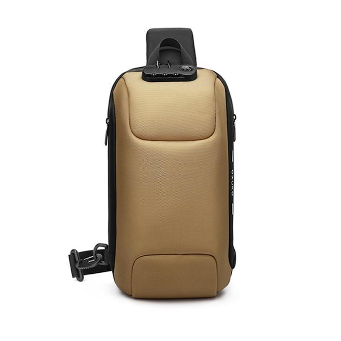 Ozuko Sling Bag #9223 New Edition - Cokelat Selempang